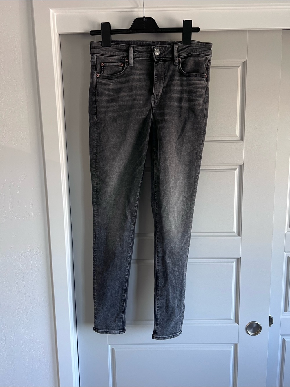 American Eagle Soft Knit Stretch Curvy Strait Jean - 10 Long